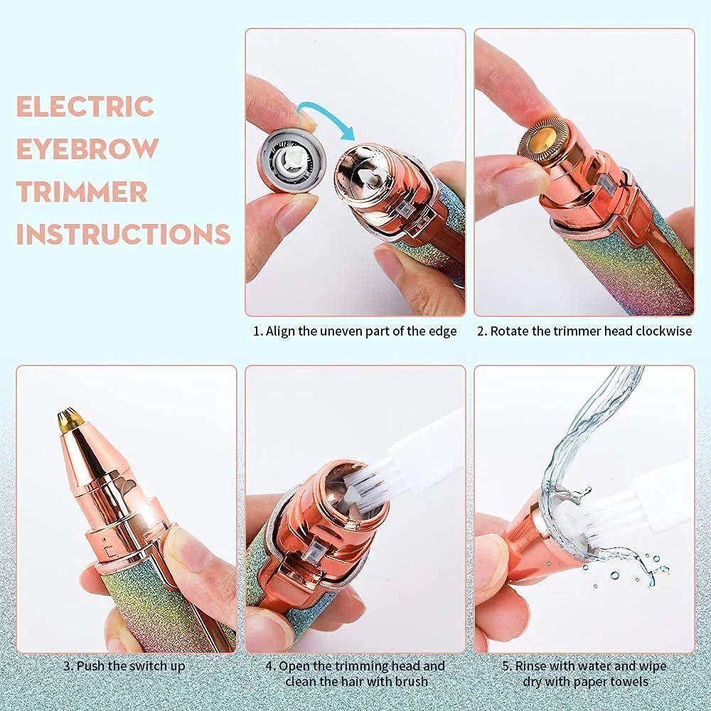 Rechargeable 2-in-1 Eyebrow & Facial Hair Remover