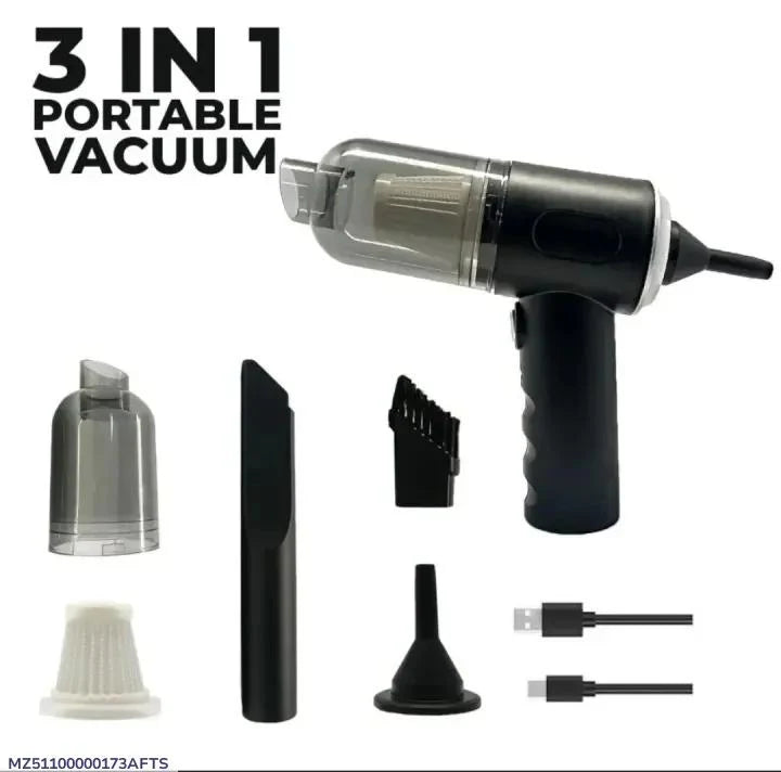 •	2 in 1 vacuum cleaner USB wireless household car ( rechargeable
