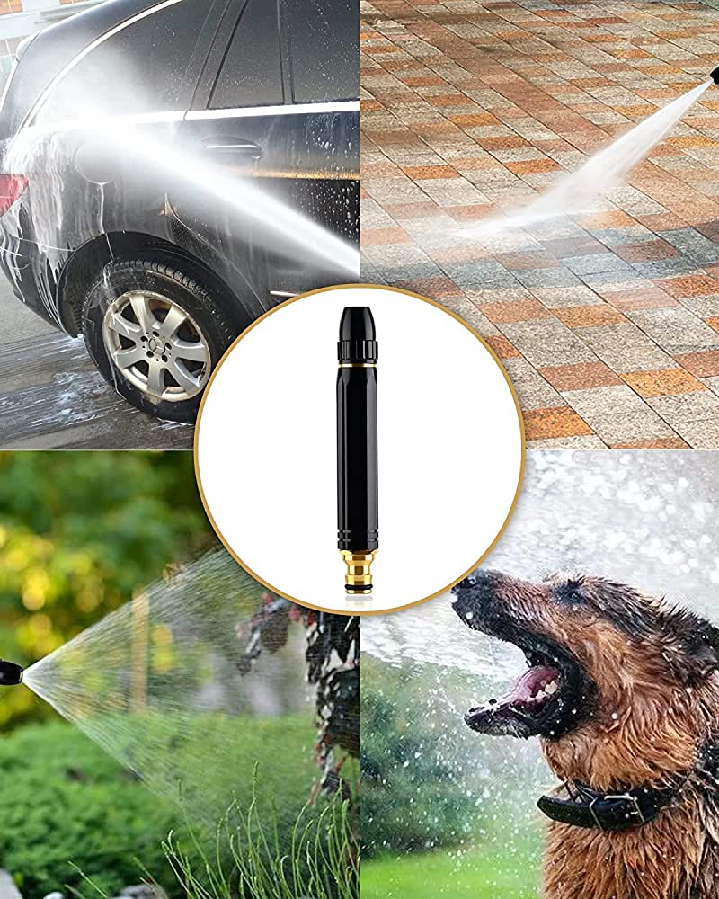 Portable High Pressure Metal Water Spray Nozzle – Adjustable Garden Hose Sprayer for Car Wash & Cleaning