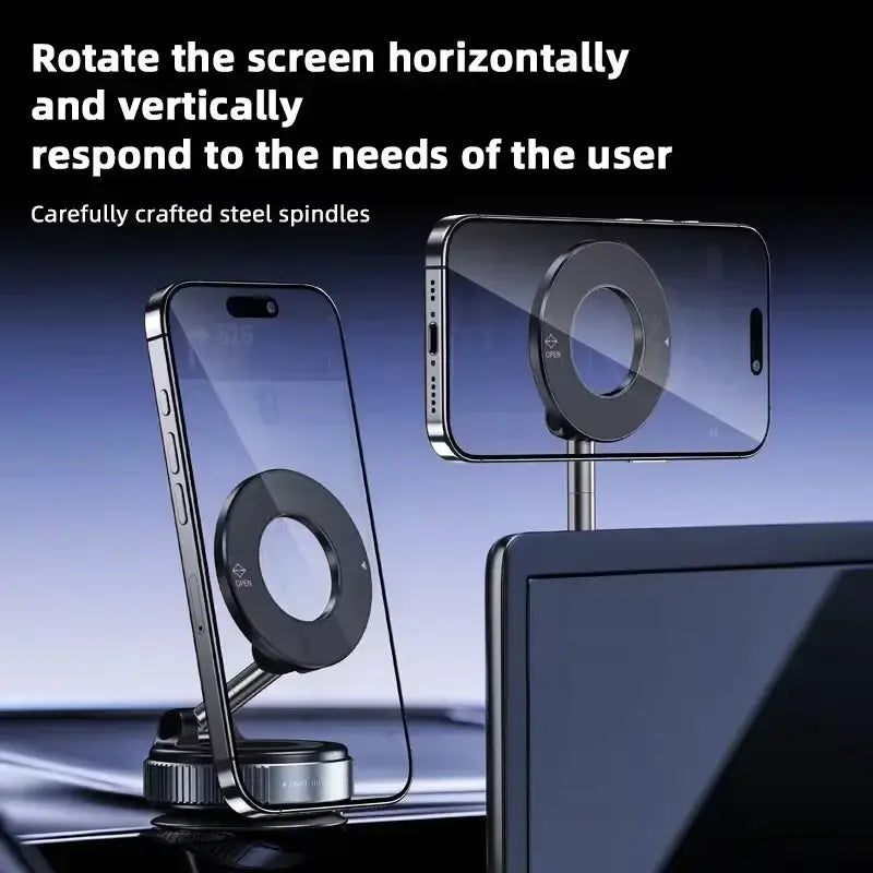 K007 Magnetic 360° Car Phone Holder – Strong Suction & Universal Mount