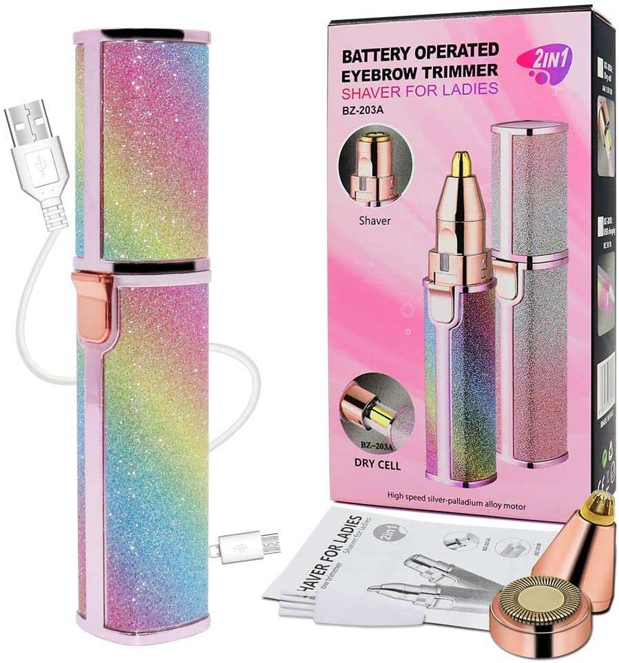 Rechargeable 2-in-1 Eyebrow & Facial Hair Remover