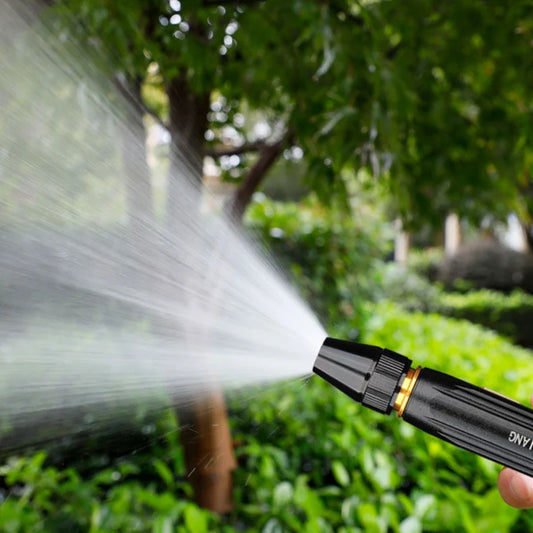 Portable High Pressure Metal Water Spray Nozzle – Adjustable Garden Hose Sprayer for Car Wash & Cleaning