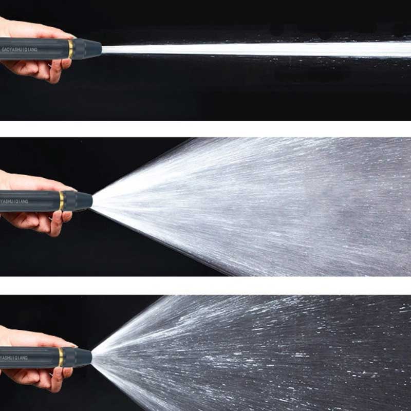 Portable High Pressure Metal Water Spray Nozzle – Adjustable Garden Hose Sprayer for Car Wash & Cleaning