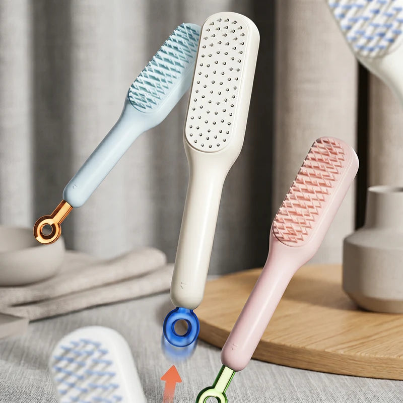 Self Cleaning Hair Brush Anti Static Detangling Comb | Magic Hair Brush for Women & Men