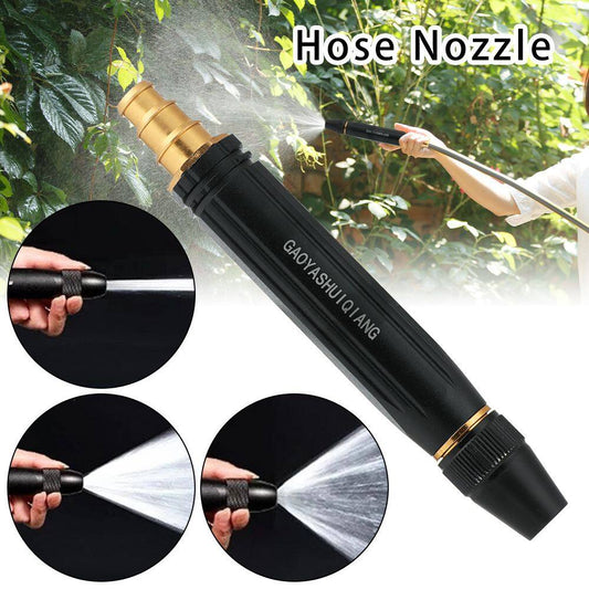 Portable High Pressure Metal Water Spray Nozzle – Adjustable Garden Hose Sprayer for Car Wash & Cleaning